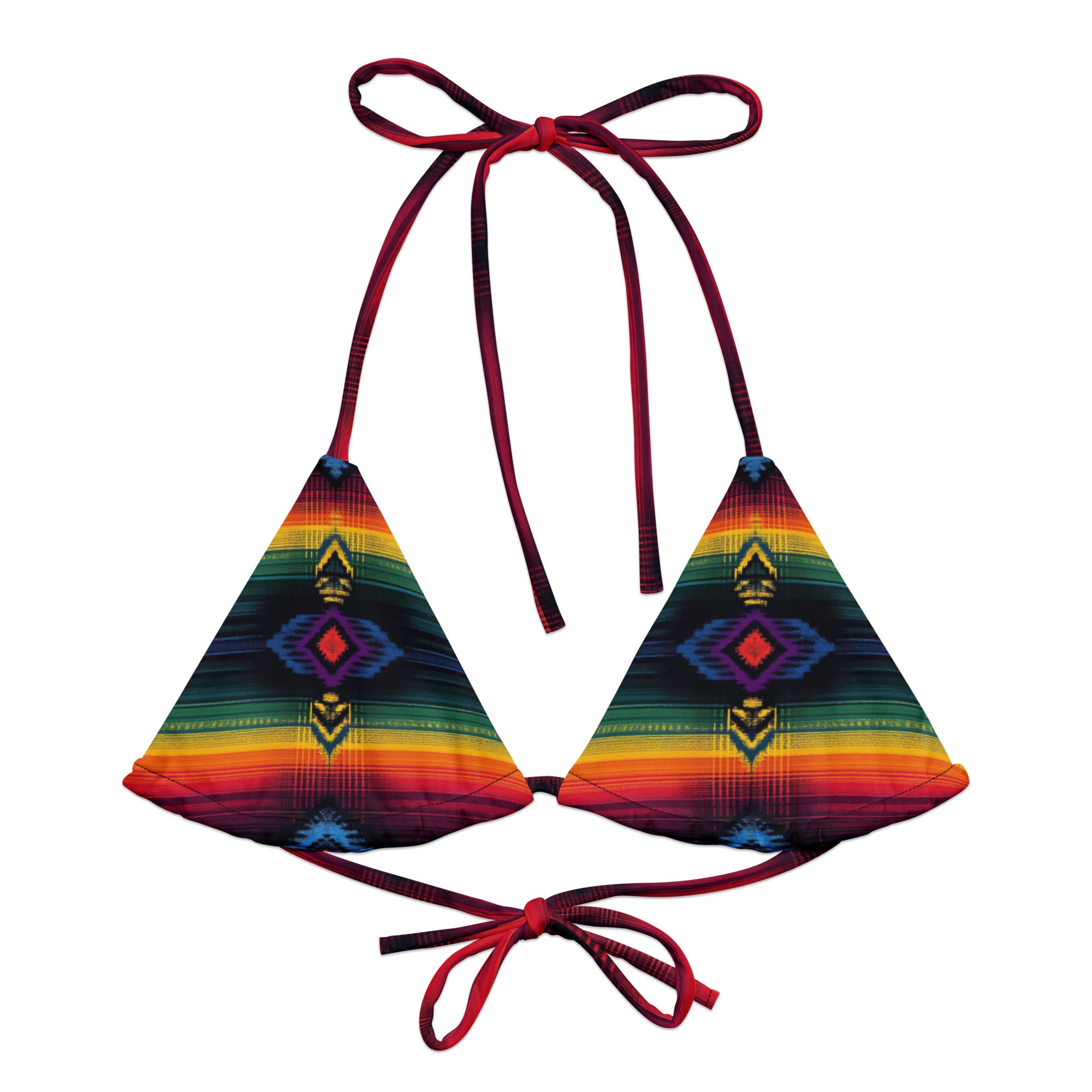 Summer String Serape Vibes Summer - String Bikini Top – House Of Chingasos