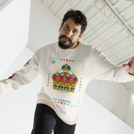 Premium Fleece-lined Loteria Navidad Sweatshirt Pajama Top