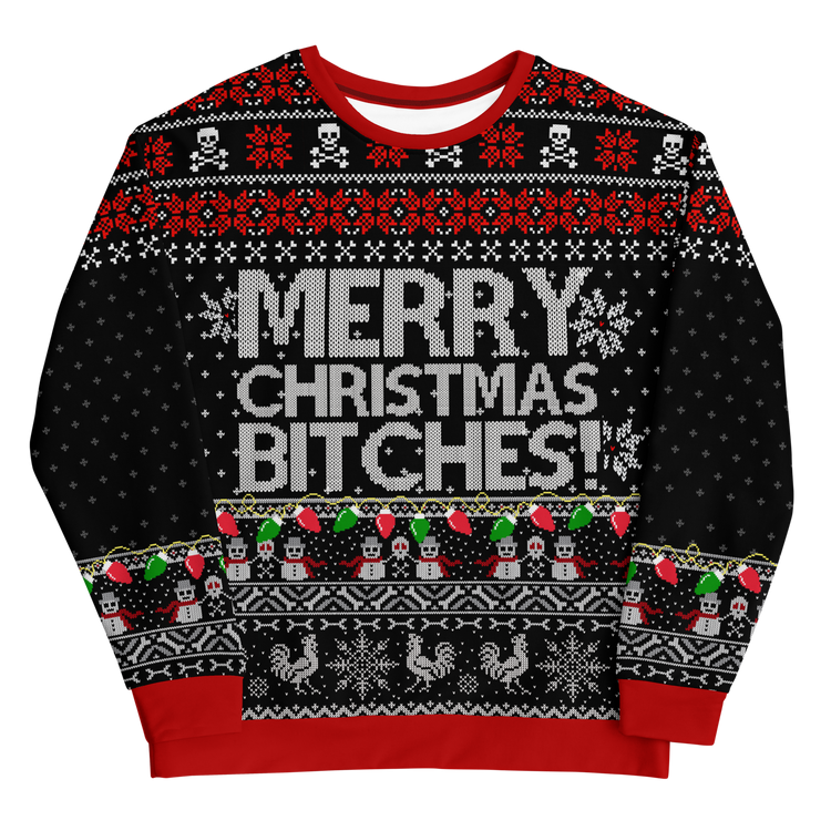 Premium Fleece Merry Christmas B*tches! Pj/ Christmas Sweatshirt ...