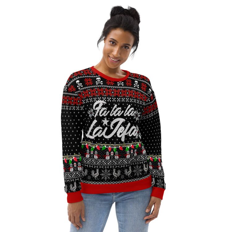 Premium Fleece Fa La La Jefa Pj/ Christmas Sweatshirt