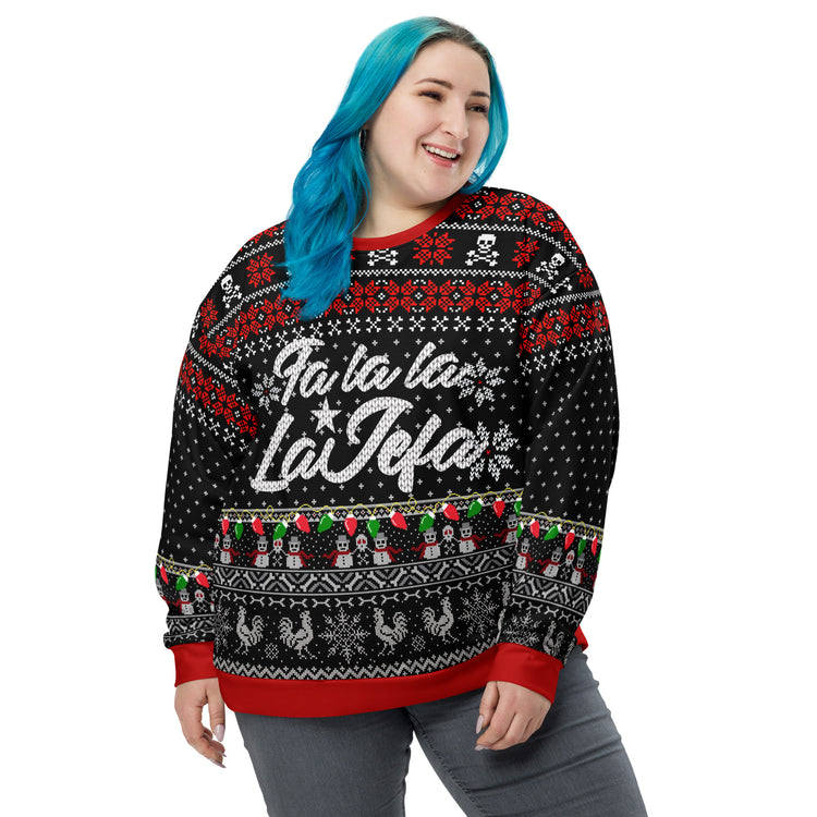 Premium Fleece Fa La La Jefa Pj/ Christmas Sweatshirt