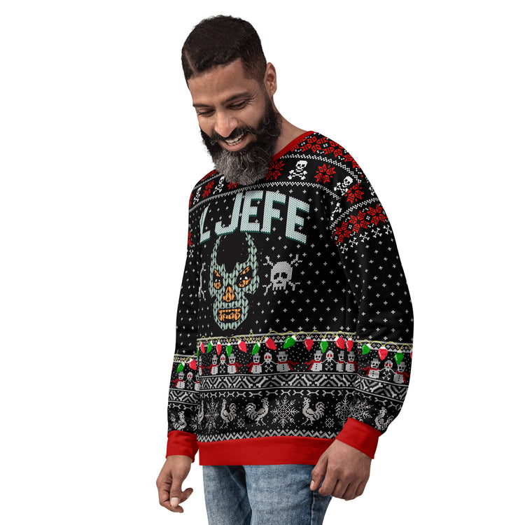 Premium Fleece-lined EL JEFE Navidad Sweatshirt