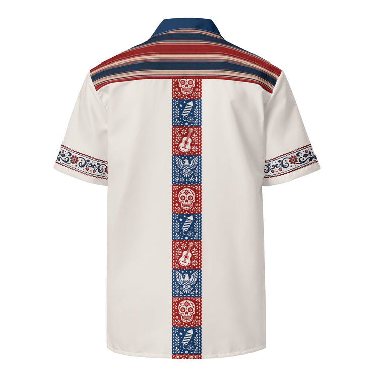 Calacas 4th of July Guayabera