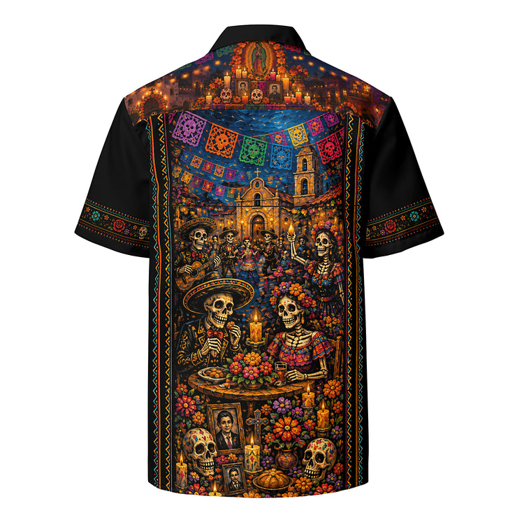 Dia De Los Muertos Guayabera