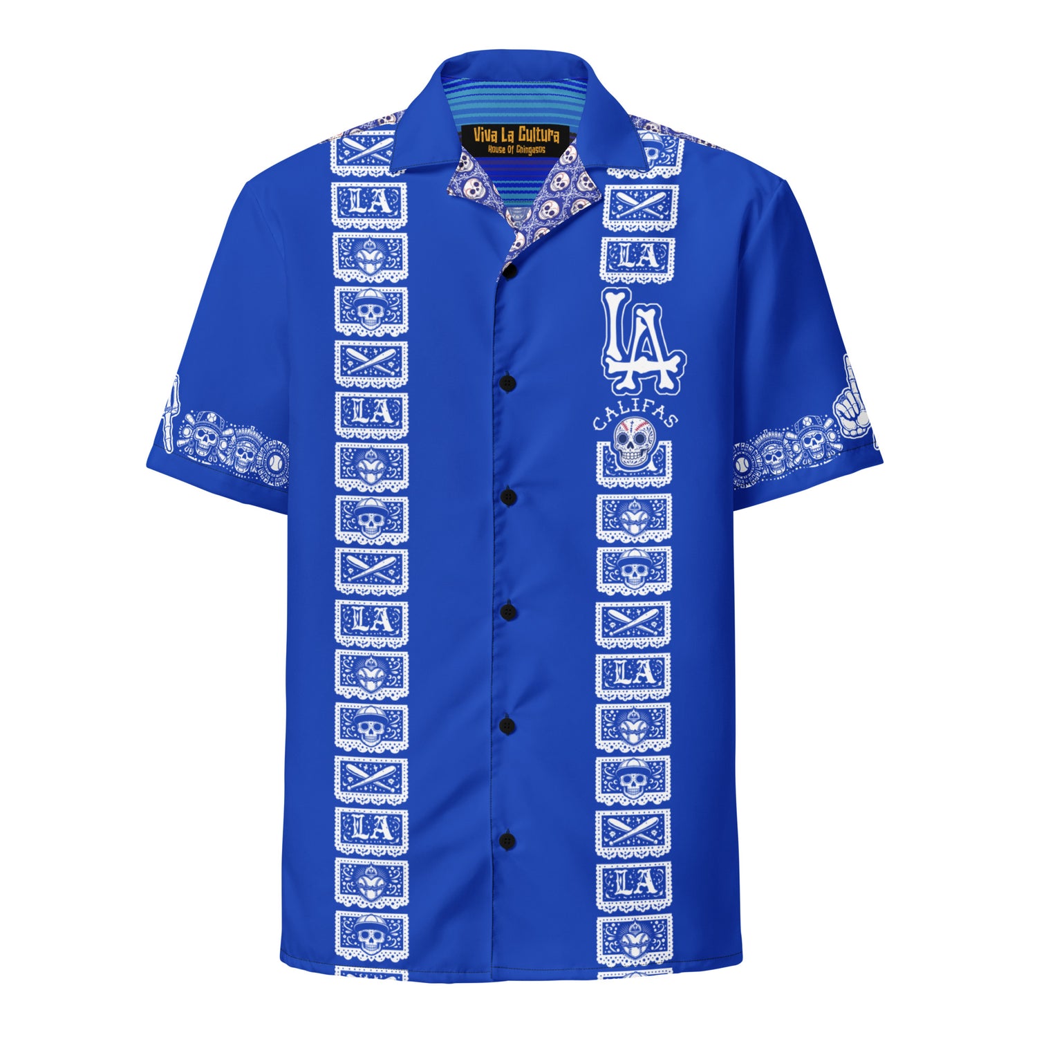 LA All Day Guayabera (Azul Royale) – House Of Chingasos