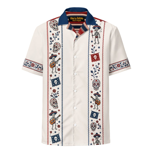 Calacas 4th of July Guayabera