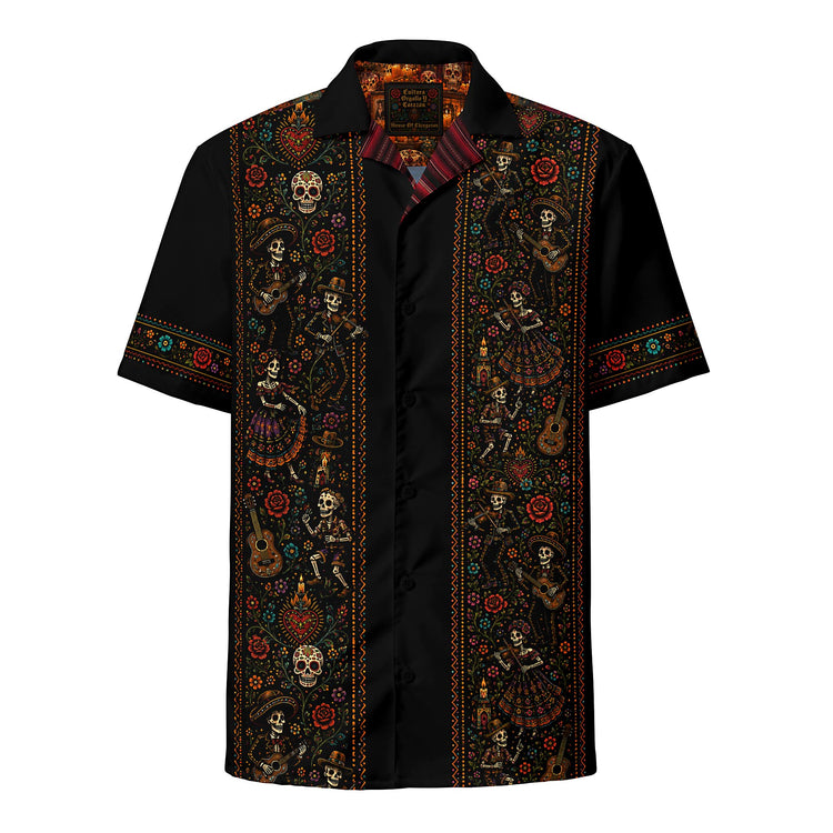 Dia De Los Muertos Guayabera