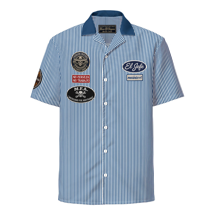 El Jefe Mechanic's Shirt ( Faux Embroidered )