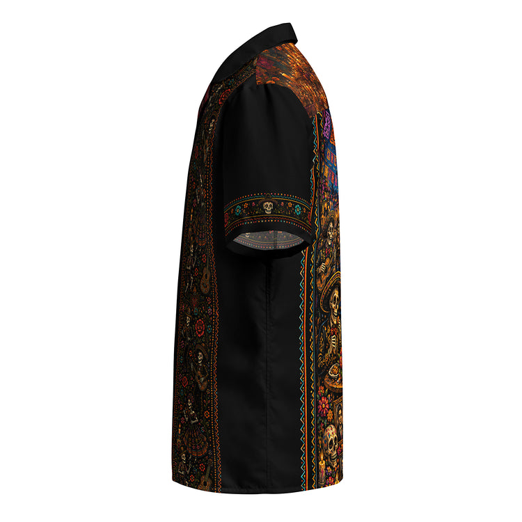 Dia De Los Muertos Guayabera