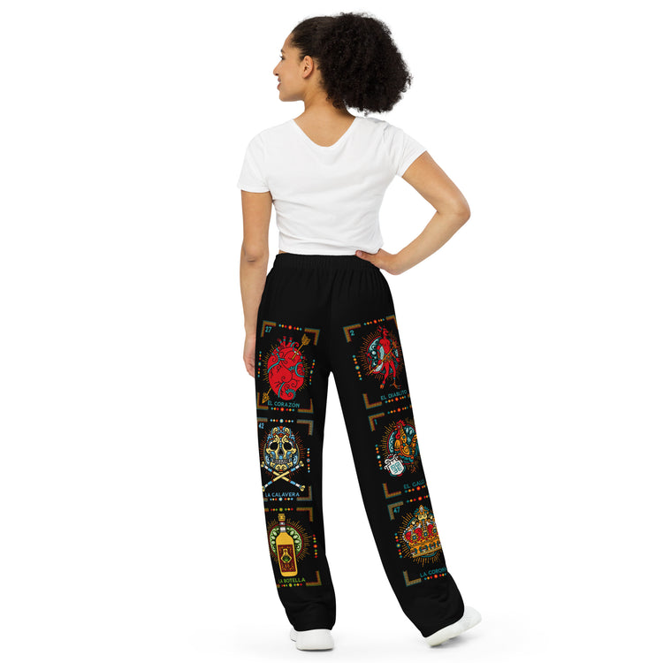 Premium Loteria Onyx Wide-leg Pijama/ Lounge Pants
