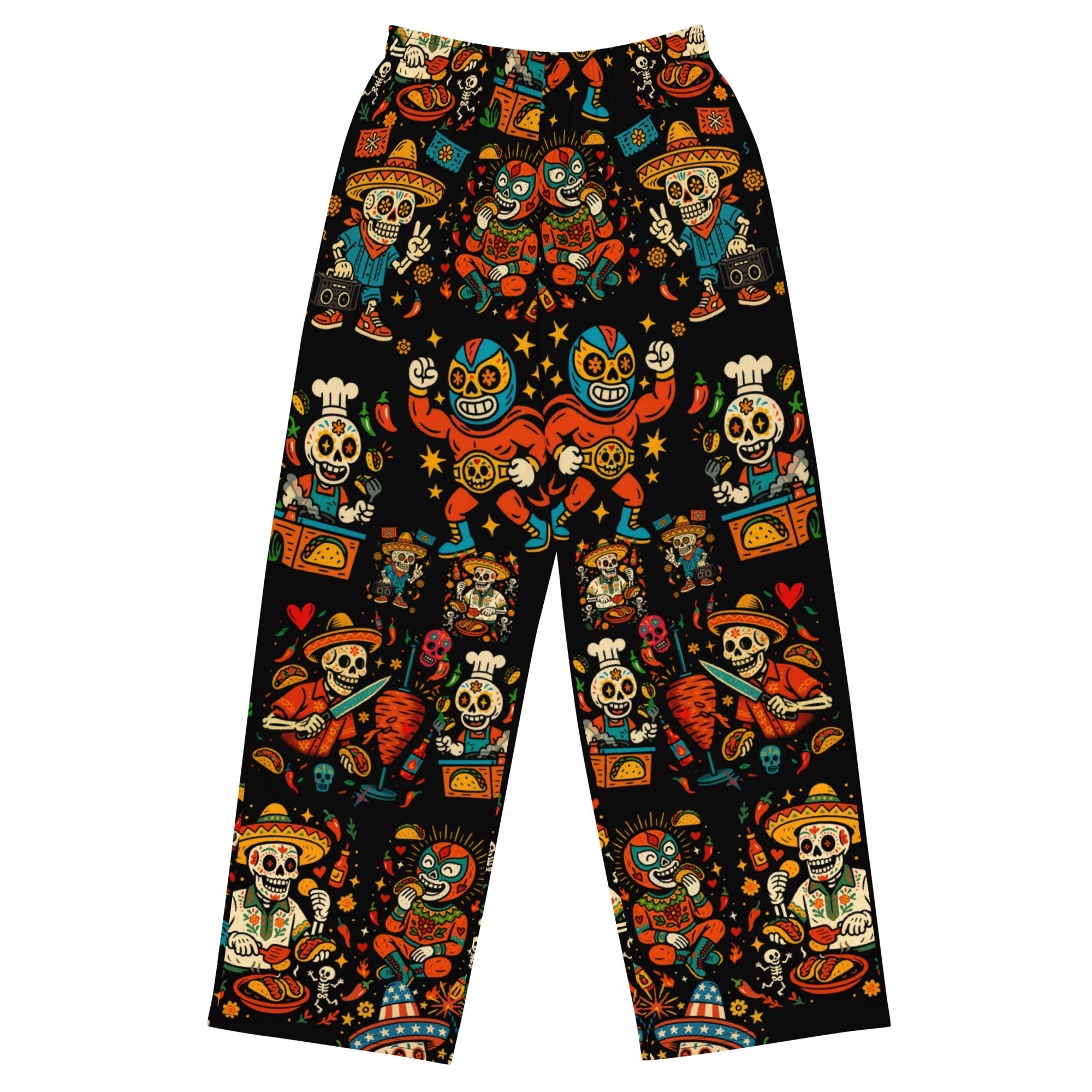 El Chido! Mexican Folk Art Wide-leg Pants – House Of Chingasos