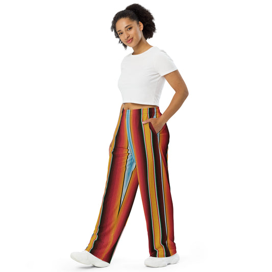 Premium Serape Dos Super Soft Wide-leg Pajama/Sweats Bottoms