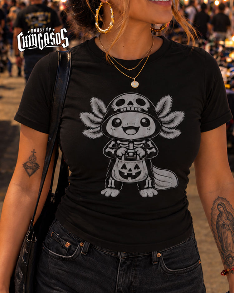 Halloween Axolotl Vintage T-Shirt