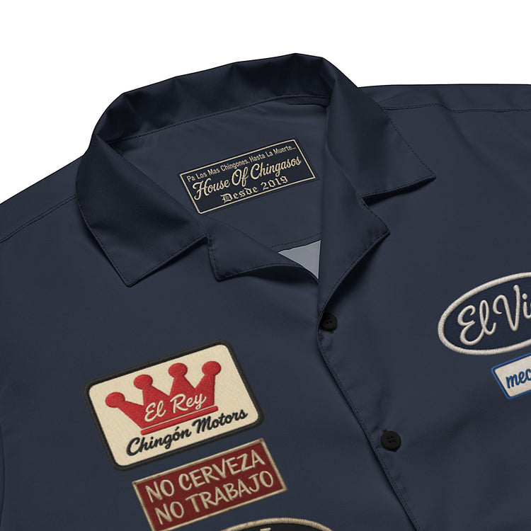 El Viejo Mechanic's Shirt ( Faux Embroidered )
