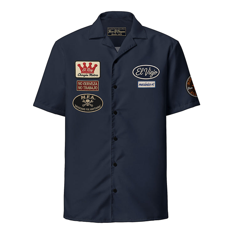 El Viejo Mechanic's Shirt ( Faux Embroidered )