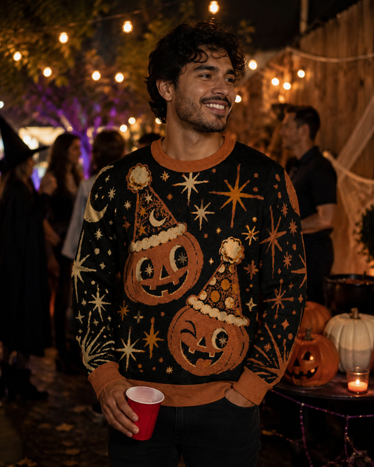 Midnight Pumpkin Club Sweater