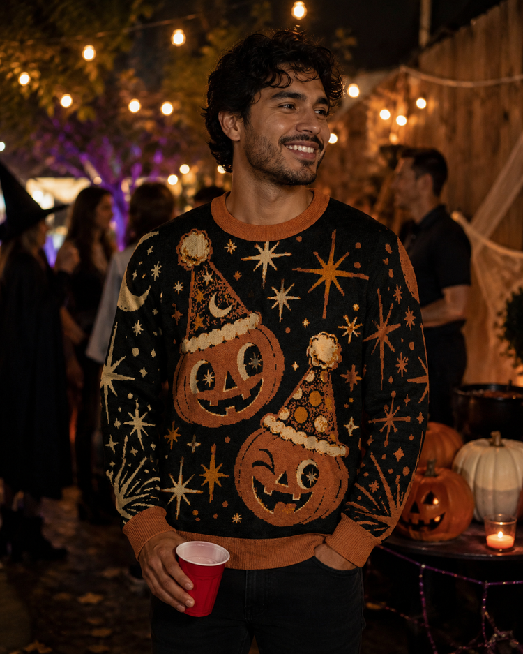 Midnight Pumpkin Club Sweater