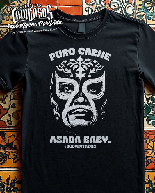 Puro Carne Asada Baby Luchador T-Shirt