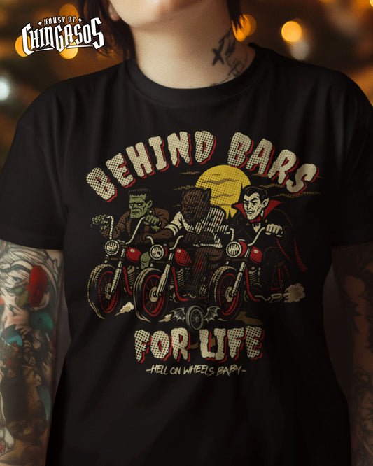 Behind Bars For Life Moto Tee