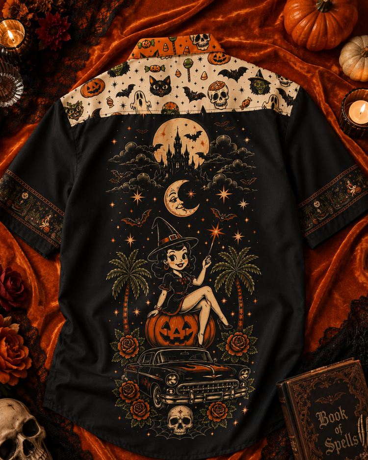 Bad Witches Club Vintage Button Up