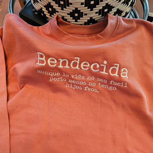 Embroidered Premium Heritage Madre Bendecida Sweatshirt