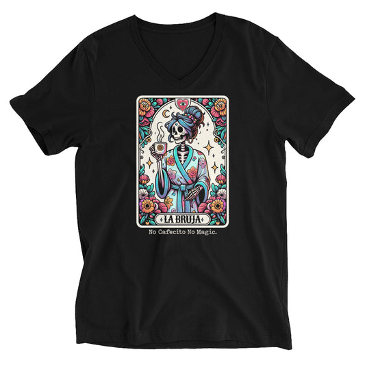 Premium Bella Canvas No Cafecito No Magic V-Neck T-Shirt