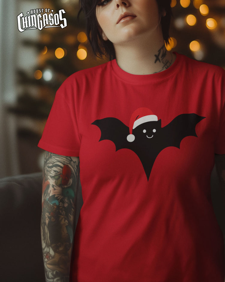 Batty For Christmas Halloween Lovers T-Shirt