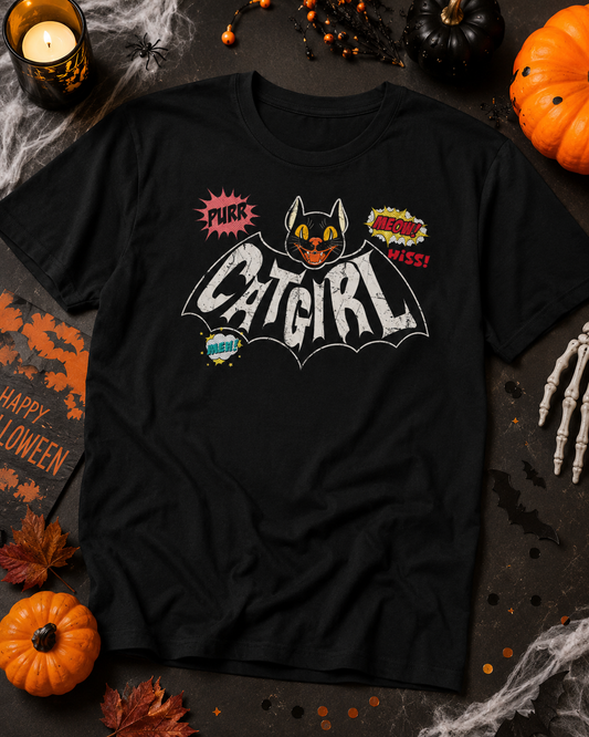 The Catgirl Vintage Rockabilly T-Shirt