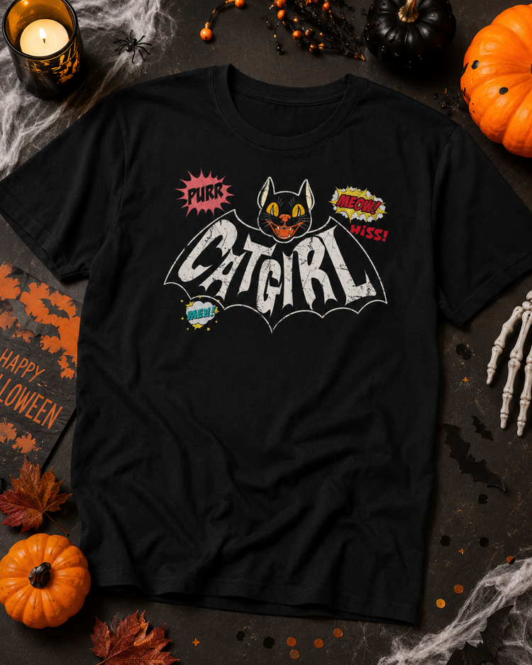 The Catgirl Vintage Rockabilly T-Shirt
