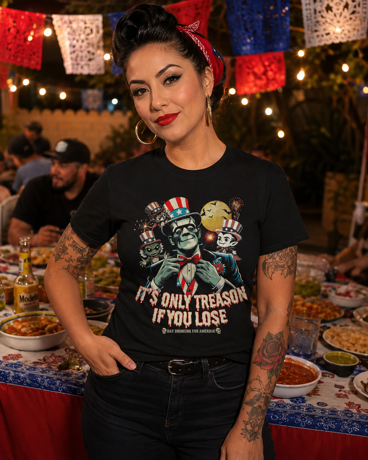Franky It's Only treason If You Lose 4th Of July T-Shirt