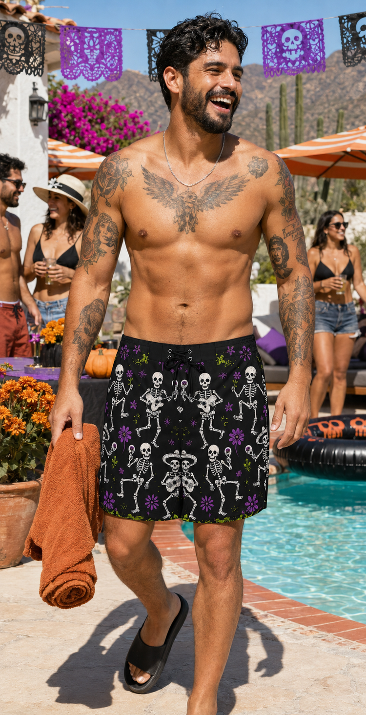 Bailando Hasta Los Huesos Board Shorts