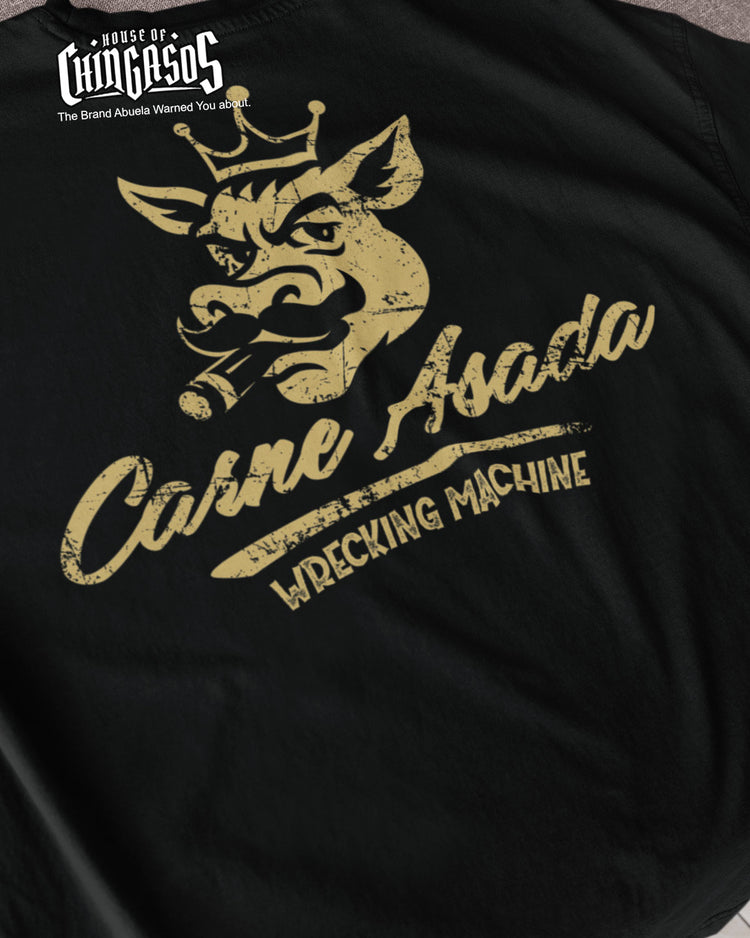 Carne Asada Wrecking Machine Old School T-Shirt