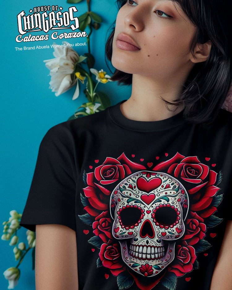 Calacas Corazon Muertos T-Shirt