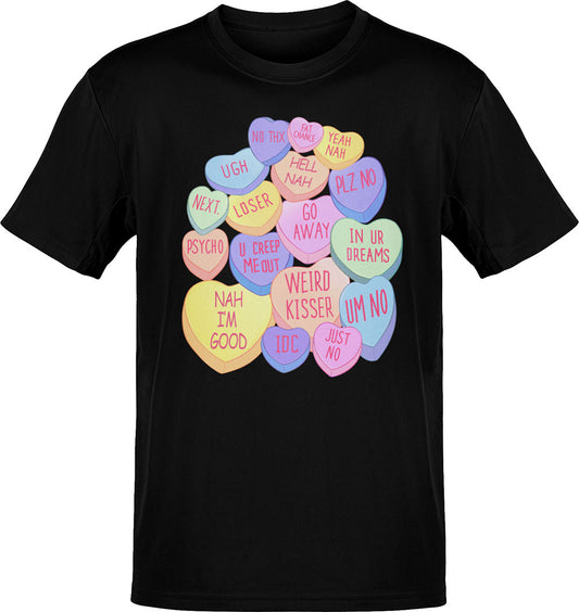 Weird Kisser Candy Hearts T-Shirt
