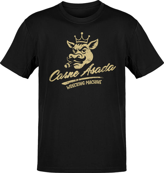 Carne Asada Wrecking Machine Old School T-Shirt