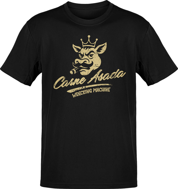 Carne Asada Wrecking Machine Old School T-Shirt