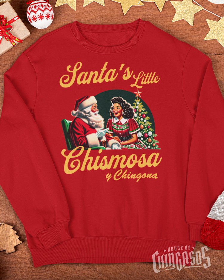 Santa's Favorite Chismosa Navidad Sweater