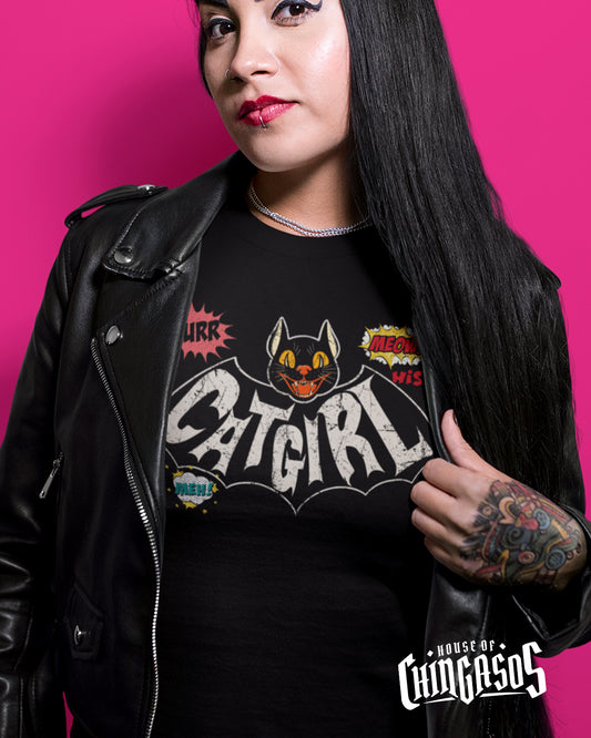 The Catgirl Vintage Rockabilly T-Shirt