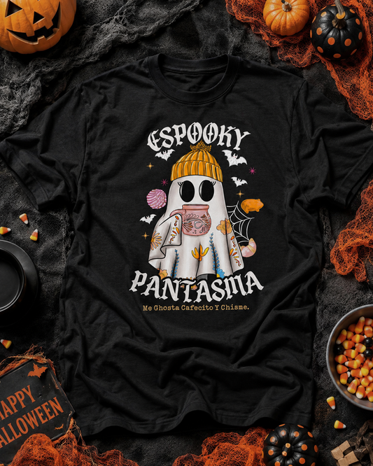 Espooky Pan-Tasma Cafecito Y Chisme T-Shirt
