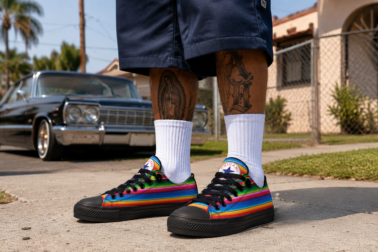 OG Low Tops Chicano All Star ( Black or White Soles )