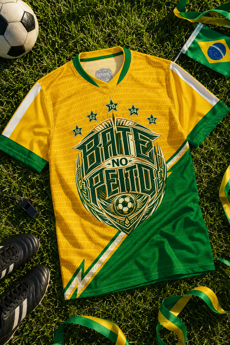 Brasil Old School Fútbol Jersey