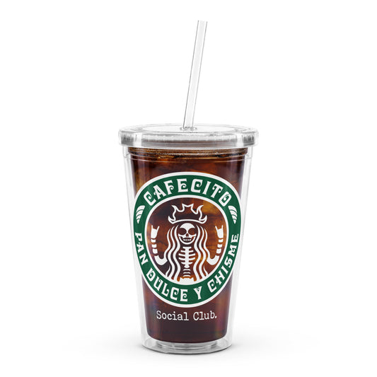 Cafecito Y Chisme Plastic Tumbler