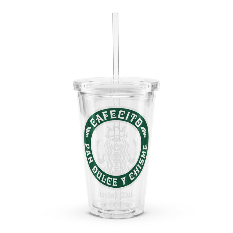 Cafecito Y Chisme Plastic Tumbler