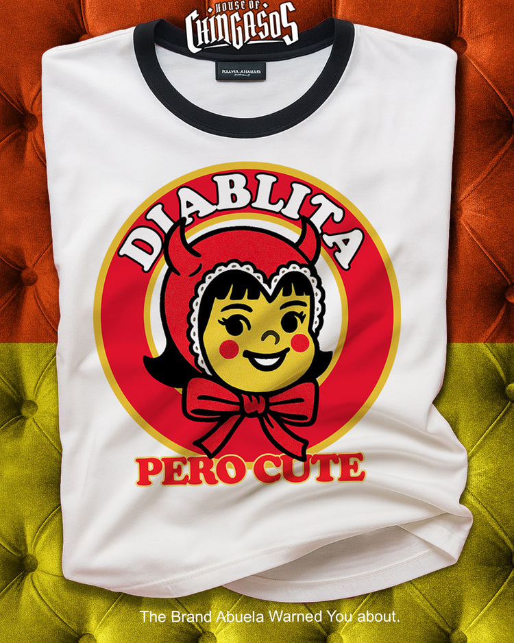 Diablita Pero Cute Ringer Tee
