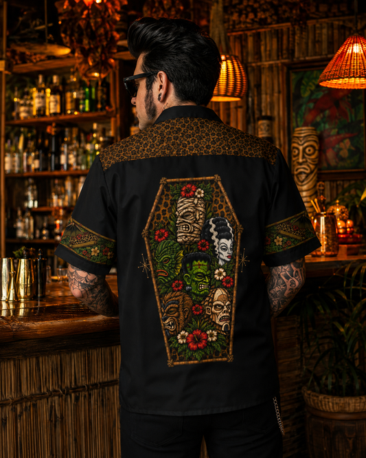 Monster Safari Vintage Button Up