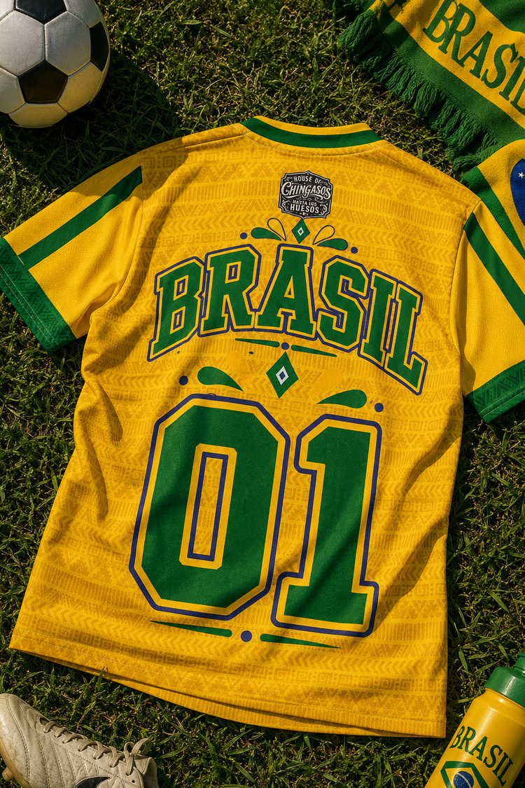 Brasil Old School Fútbol Jersey