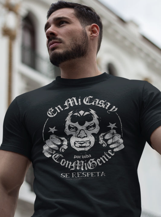 Premium OG En Mi Casa Y Con Mi Gente Crew Tee