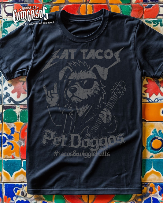 Eat Tacos Pet Doggos Rock & Rolla T-Shirt