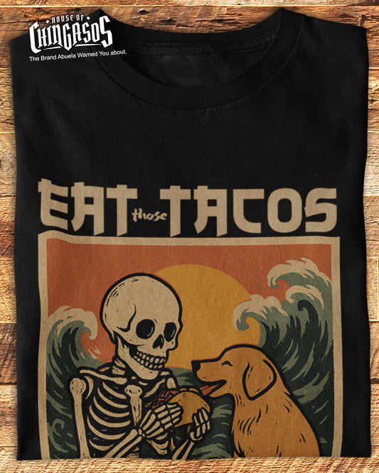 Eat Tacos Pet Dogs Anime T-Shirt