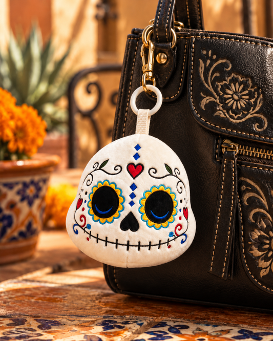 Coquito Calavera Sugar Skull Plush Pendant